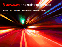 Tablet Screenshot of benzina.cz